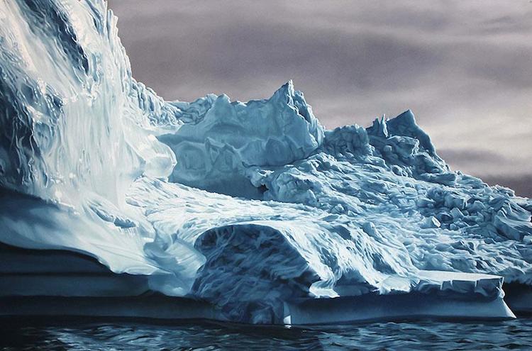 © Zaria Forman | pintura | pastel | Icebergs | Arte a un Click | A1CGalería