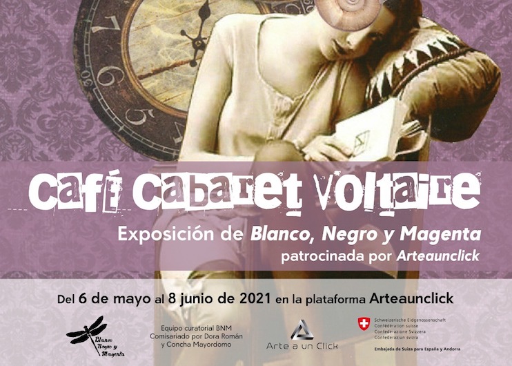 Café Cabaret Voltaire | Blanco Negro y Magenta | exposición online | Arte a un Click Almudena Armenta, Amazona I, de la serie Tres Reinas